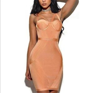 Orange 🍊 Bandage dress.